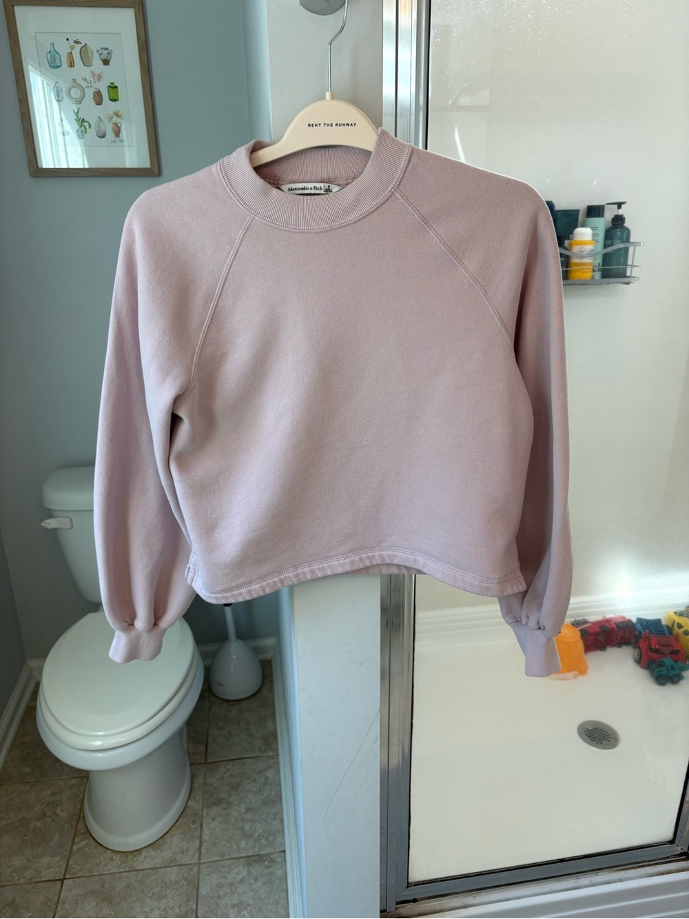 Abercrombie & Fitch Blush Pink Crewneck Sweatshirt